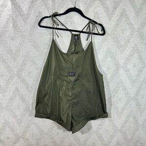 Real Human streetwear 4 all green windbreaker romper size L